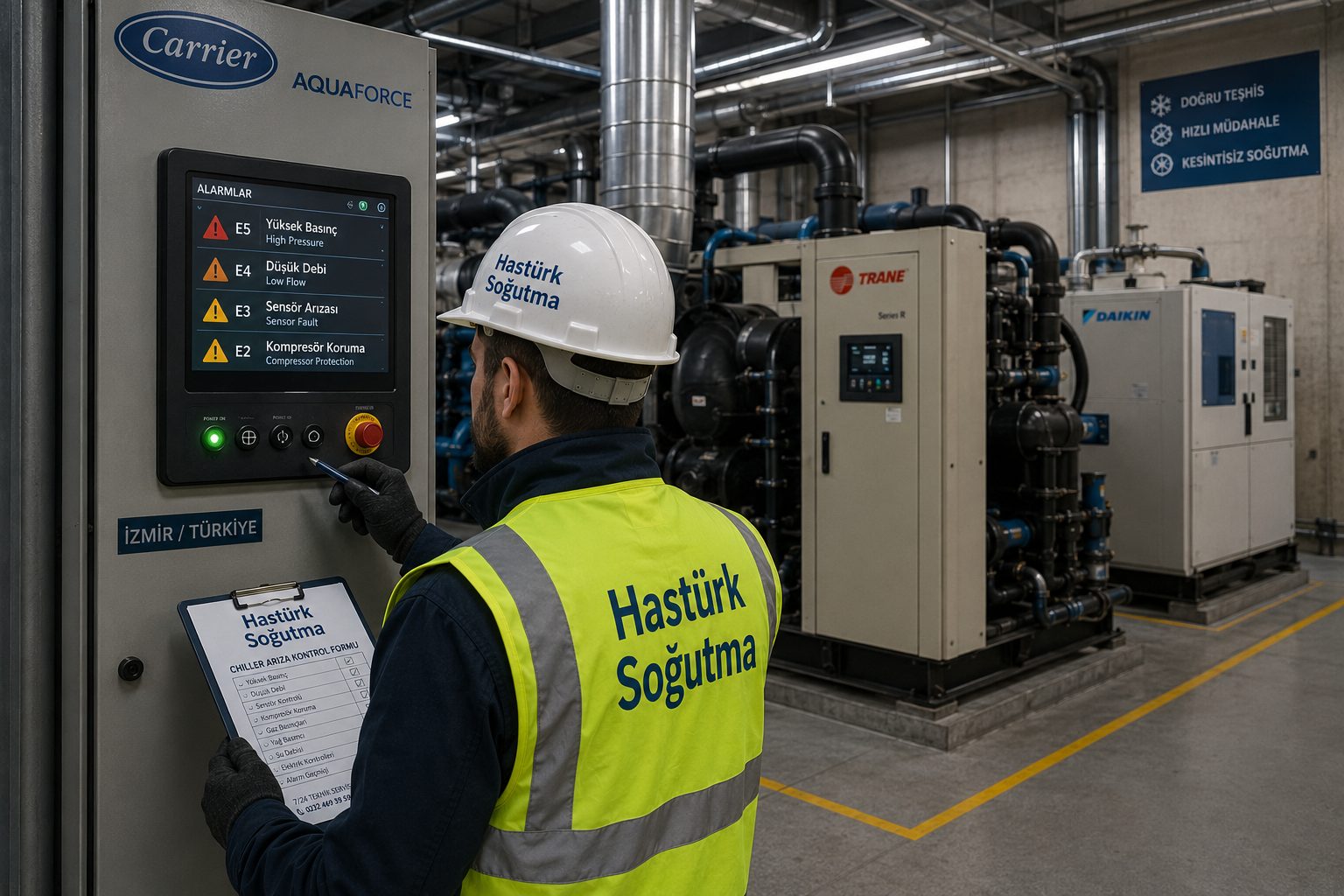 Chiller Arıza Kodları ve Çözümleri (Carrier, Trane, Daikin)