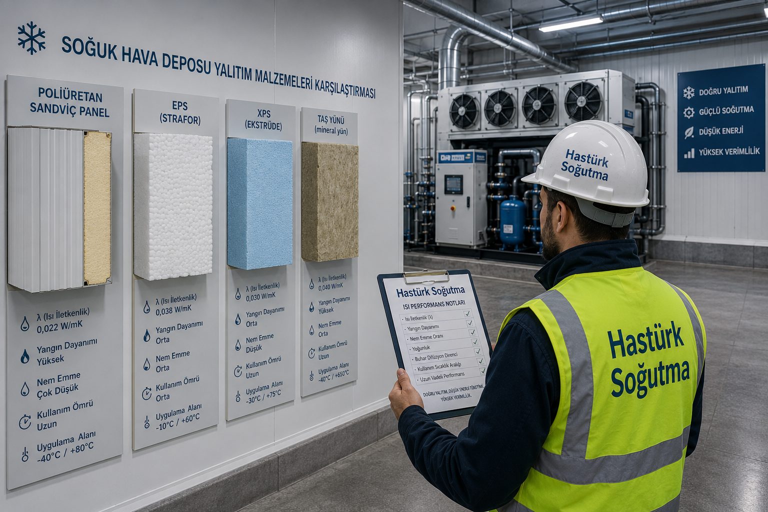 Soğuk Hava Deposu İzolasyon Malzemeleri — Hangisi Daha İyi?